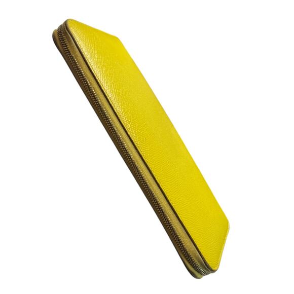 HERMES Silk-In Long Zip Around Long Wallet Epsom yellow - Picture 10 of 16